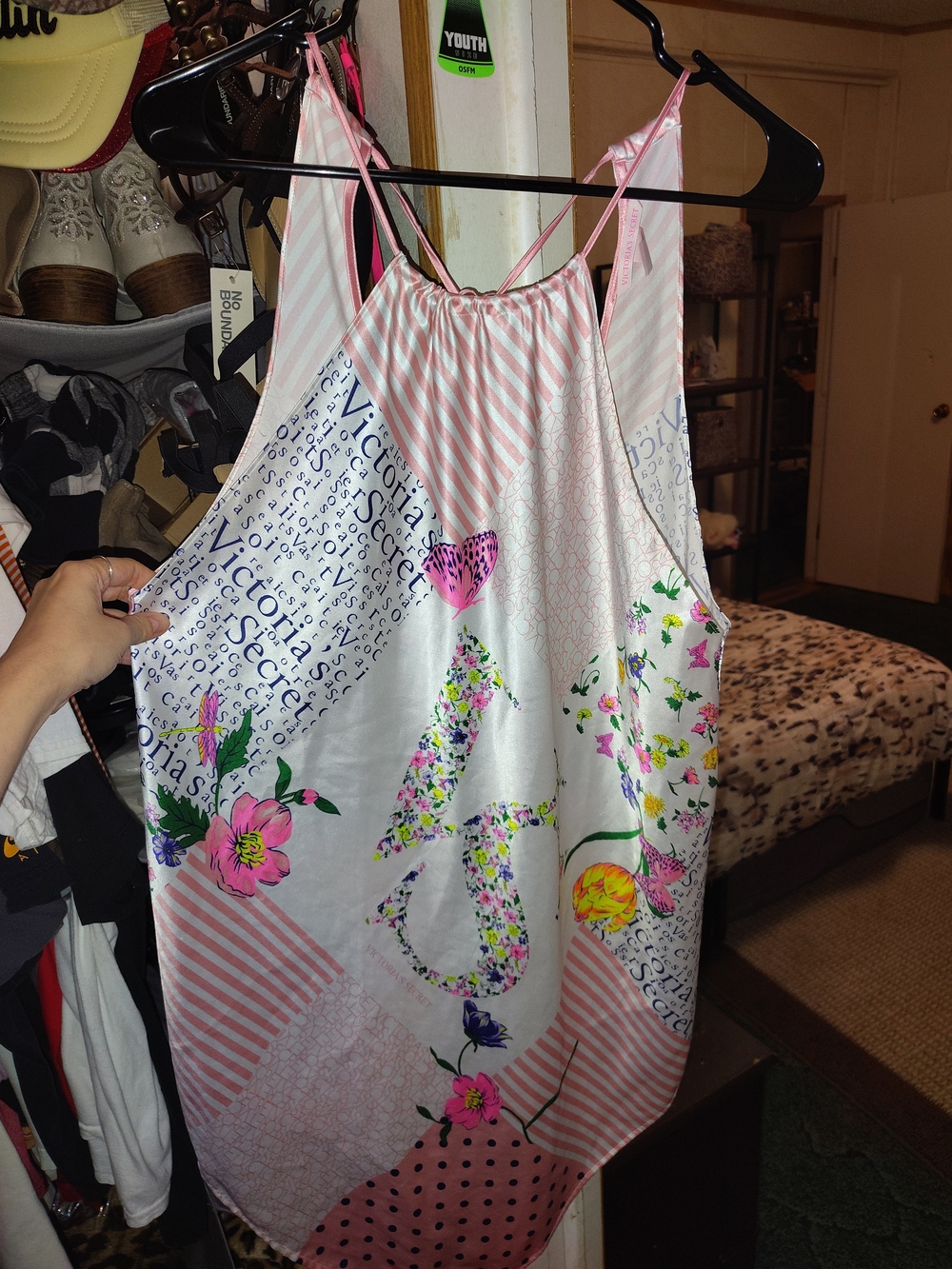 Victoria's Secret Pink Floral Patchwork Slip Dress